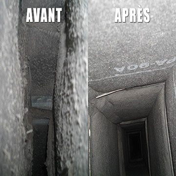 Décontamination de ventilation commercial, industriel et institutionnel